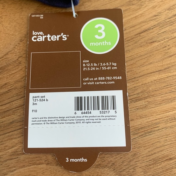 NWT Carter’s “Mommy’s Little Monster” 2-pc outfit - Picture 6 of 8